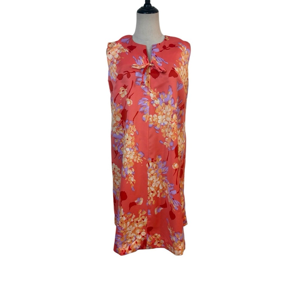 Vtg Maluna Hawaiian Dress Shirt Mod Midi Tropical Resort‎ Vacation